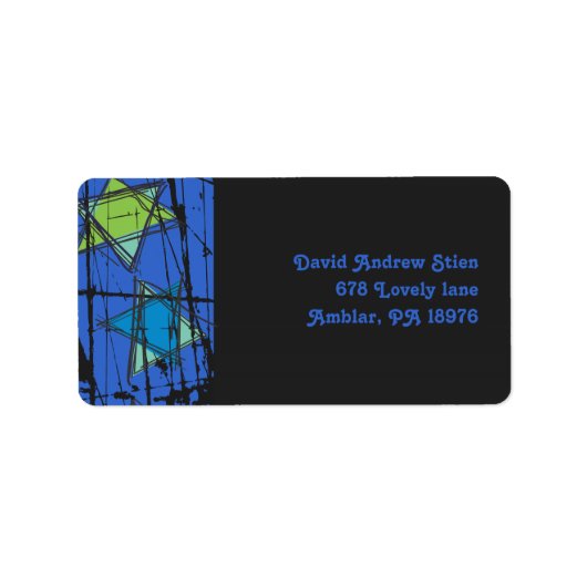 Noodlijdende Sterren Bar Bat Mitzvah Uitnodiging l Etiket (Voorkant)