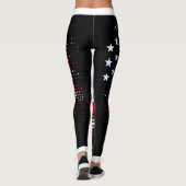 NOODLIJDENDE STERREN EN STREPEN USA Dot Pattern Leggings (Achterkant)