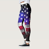 NOODLIJDENDE STERREN EN STREPEN USA Dot Pattern Leggings (Links)