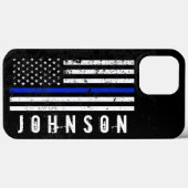 Noodlijdende Stijl Politie Vlag Gepersonaliseerde  Case-Mate iPhone Case (Achterkant (horizontaal))
