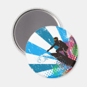 Noodlijdende Surfer Paradise Magnet (Voorkant / Achterkant)