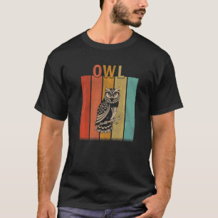 Noodlijdende Uil Mannen Vrouwen Kind Leuke Uil Ret T-shirt