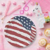 Noodlijdende US Flag Design Papieren Bordje (Feest)