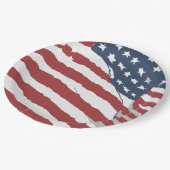 Noodlijdende US Flag Design Papieren Bordje (Gekanteld)