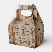 Noodlijdende Victoriaans  Antiek Skeleton Keys Bedankdoosjes (Voorkant Zijde)