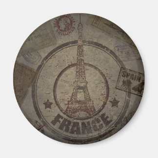 Noodlijdende Vintage Travel Magneet