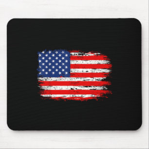Noodlijdende Vlag van de VS Amerikaanse 4 juli Cad Muismat