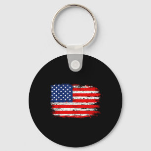 Noodlijdende Vlag van de VS Amerikaanse 4 juli Cad Sleutelhanger
