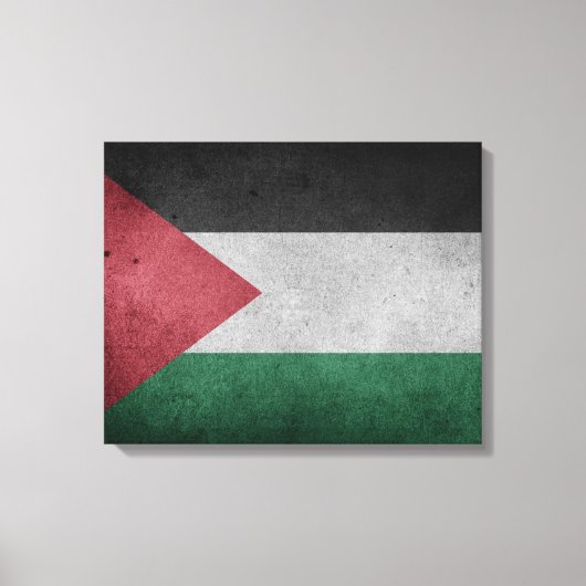 Noodlijdende vlag van Palestina Canvas Afdruk (Voorkant)