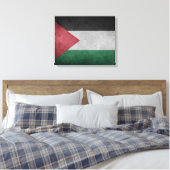 Noodlijdende vlag van Palestina Canvas Afdruk (Insitu (Slaapkamer))