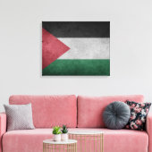 Noodlijdende vlag van Palestina Canvas Afdruk (Insitu (Woonkamer))