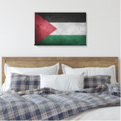 Noodlijdende vlag van Palestina Canvas Afdruk (Insitu (Slaapkamer))