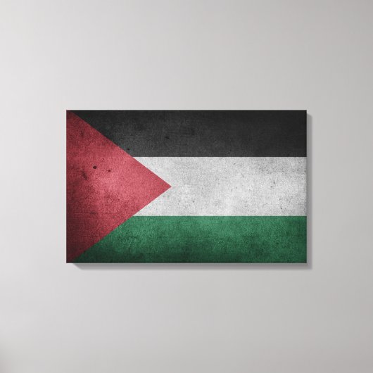 Noodlijdende vlag van Palestina Canvas Afdruk (Voorkant)