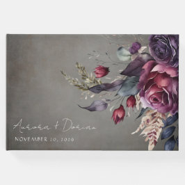 Noodlijdende Waterverf Floral Wedding Gastenboek