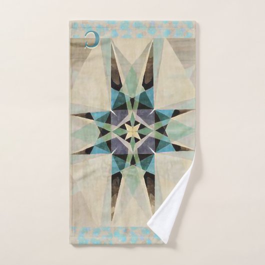 Noodlijdende Waterverf Kaleidescope - Gepersonalis Bad Handdoek (Handdoek)