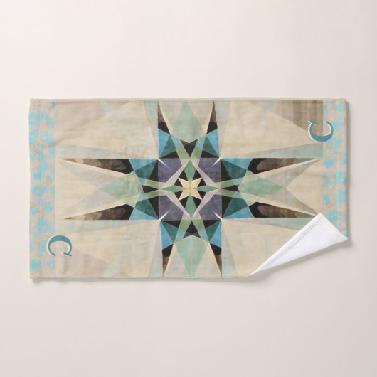 Noodlijdende Waterverf Kaleidescope - Gepersonalis Bad Handdoek (Handdoek)