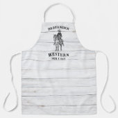 Noodlijdende Westerne Cowboy Pub Bar Custom Barten Schort (Voorkant)