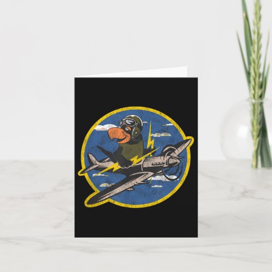 Noodlijdende WW2 Patch Fighter Pilot voor Oorlog Kaart (Voorkant)