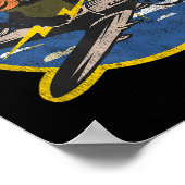 Noodlijdende WW2 Patch Fighter Pilot voor Oorlog Poster (Hoek)