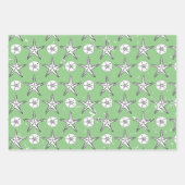 Noodlijdende zeesterren Zand Dollar Schets Patroon Inpakpapier Vel (Voorkant 2)