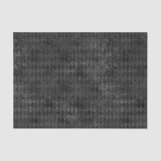 Noodlijdende Zwarte Harlekijn Spiderweb Tissuepapier (Voorkant)