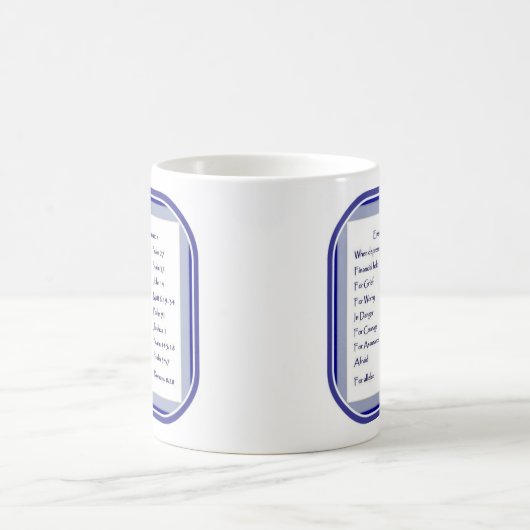 Noodlijst van scripts, Inspirerend Koffiemok (Center)