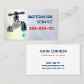 Noodloodgieter Service Pijpen Reparatie Visitekaartje (Voorkant / Achterkant)