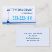 noodloodgietersdienst waterwerken visitekaartje (Voorkant / Achterkant)