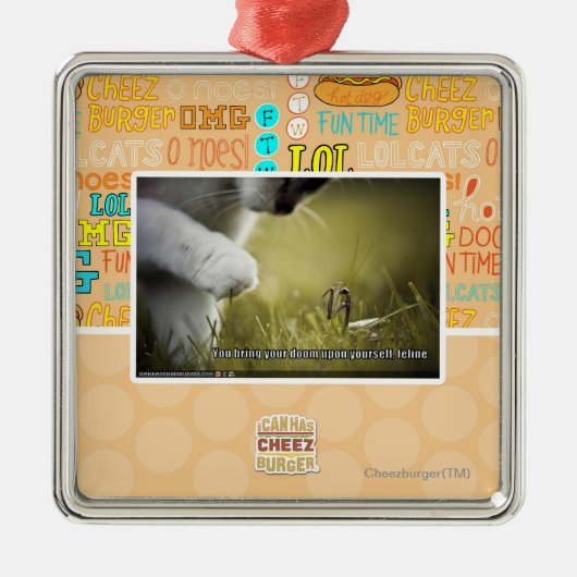 Noodlot op zich metalen ornament (Voorkant)