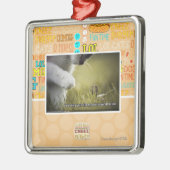 Noodlot op zich metalen ornament (Links)