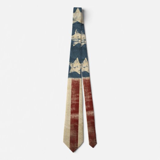 noodlottig Amerikaans vlagontwerp Stropdas (Voorkant)