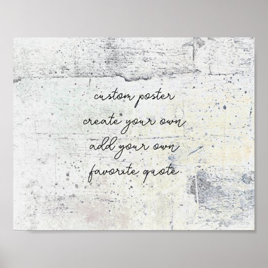 noodlottig creëer je eigen tekstgrijs toevoegen poster (Voorkant)