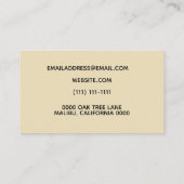 noodlottige kaart visitekaartje (Achterkant)