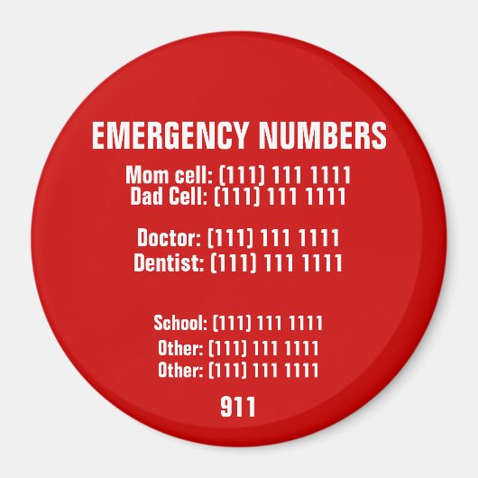 Noodmagneet Magneet (Voorkant)