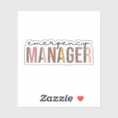 Noodmanager - Cadeau Sticker (Vel)