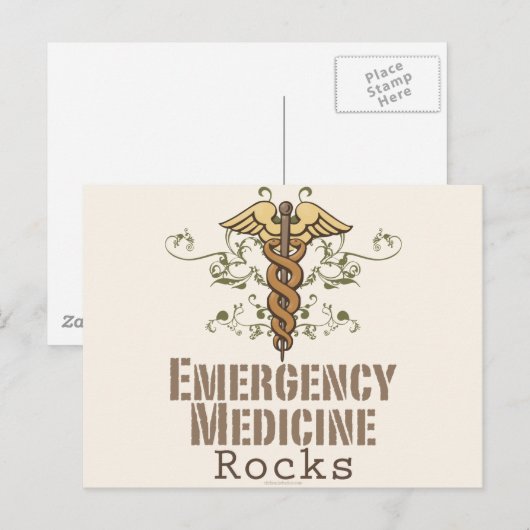 Noodmedicatie Rocks Post Kaart (Voorkant / Achterkant)