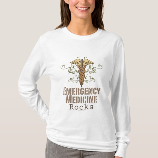 Noodmedicijn met lange beschermhoes T-shirt (Voorkant)