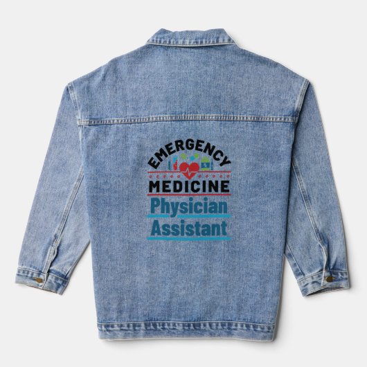 Noodmedicijnassistent Denim Jacket (Achterkant)