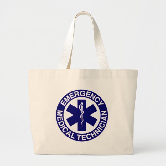 NOODMEDISCHE TECHNICIËNTEN EMT GROTE TOTE BAG (Voorkant)