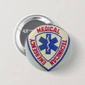 NOODMEDISCHE TECHNISCHE EMT RONDE BUTTON 5,7 CM (Voorkant /achterkant)