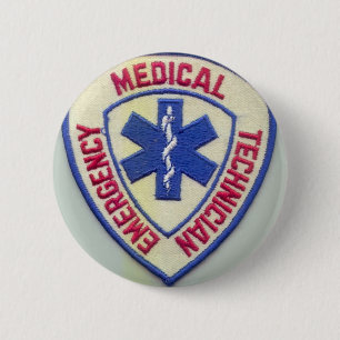 NOODMEDISCHE TECHNISCHE EMT RONDE BUTTON 5,7 CM