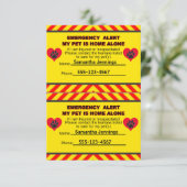 Noodmelding Mijn pakket is alleen thuiskaarten Kaart (Staand voorkant)