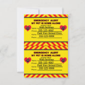 Noodmelding Mijn pakket is alleen thuiskaarten Kaart (Achterkant)