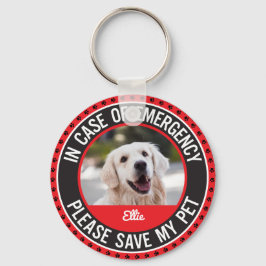Noodmelding voor huisdierenveiligheid Mijn hond is Sleutelhanger