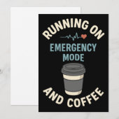 Noodmodus actief gevoed door koffie kaart (Voorkant / Achterkant)