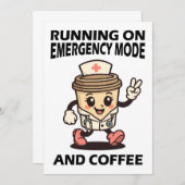 Noodmodus actief - gevoed door koffie kaart (Voorkant / Achterkant)