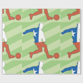 Noodpakpapier voor nationale voetzoekers cadeaupapier (Vlak)