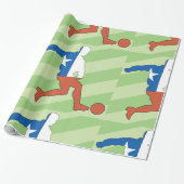 Noodpakpapier voor nationale voetzoekers cadeaupapier (Uitgerold)