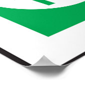 Noodradartransponder Veiligheidsschild Poster (Hoek)