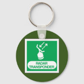 Noodradartransponder Veiligheidssymbool Sleutelhanger (Achterkant)